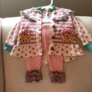 Matilda Jane long sleeve outfit 3-6m